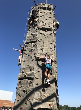 Rock climbing at Taylor Middle School's Adventure Leadership
